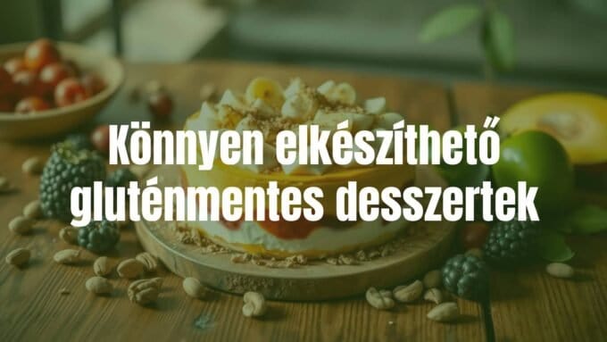 A beautiful gluten-free dessert on a wooden table, fresh ingredients like fruits and nuts around, soft natural lighting, appetizing and inviting, realistic.