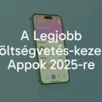 Smartphone displaying a budgeting app interface with colorful charts and graphs, modern and clean design, financial theme, digital illustration.