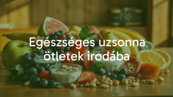 A colorful and fresh assortment of healthy office snacks like fruits, nuts, and yogurt on a wooden desk, warm natural lighting, realistic.