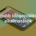 A smartphone displaying time management apps, organized and colorful interface, clean and modern design, productivity theme.