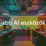 Futuristic AI tools in 2025, high-tech workspace, glowing interfaces, automated processes, modern and sleek design, vibrant colors.