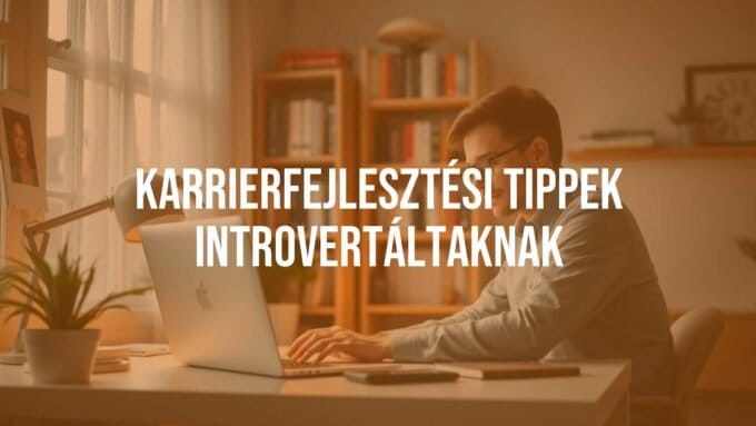 An introverted person working quietly at a cozy home office, soft lighting, bookshelf in background, laptop on desk, calm and focused atmosphere, realistic.