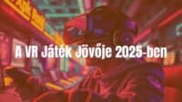 Futuristic VR gaming setup in 2025, high-tech VR headset and controllers, immersive digital world, neon lights, cyberpunk vibe, realistic.