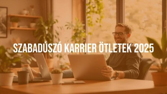 A happy freelancer working on a laptop in a cozy home office, modern setup, natural light, plants, digital nomad vibe, realistic.