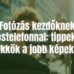 A person taking a photo with a smartphone, bright daylight, urban setting, realistic.