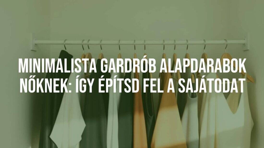 Minimalist wardrobe essentials for women, neatly organized clothing on hangers, neutral color palette, elegant and stylish, soft natural lighting, modern and clean aesthetic.