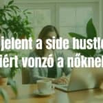 A confident woman working on her laptop at a cozy home office with a cup of coffee, surrounded by plants and natural light, realistic.