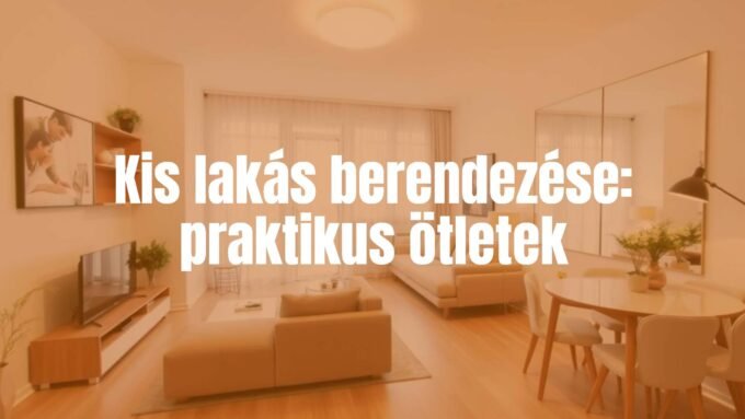 A modern kis lakás berendezése: tágas érzet világos színekkel, többfunkciós bútorokkal és nagy tükrökkel, letisztult stílusban.