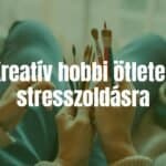 A creative hobby for stress relief, hands holding paintbrushes and crafting materials, cozy and relaxed atmosphere, soft warm lighting, artistic and therapeutic vibe.